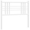 vidaXL Metallinen vaihtop&auml;&auml;ty valkoinen 100 cm
