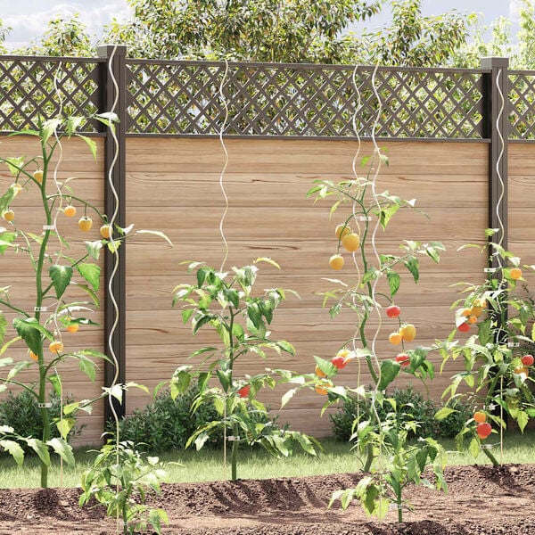 vidaXL Kasvituet 5 kpl spiraali 170 cm Galvanoitu ter&auml;s