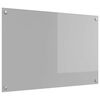 vidaXL Keitti&ouml;n suojapaneeli Vaaleanharmaa 90 x 60 cm karkaistu lasi