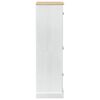 vidaXL Vaatekaapit ovella Valkoinen 76 x 50 x 170 cm Massiivinen m&auml;nty