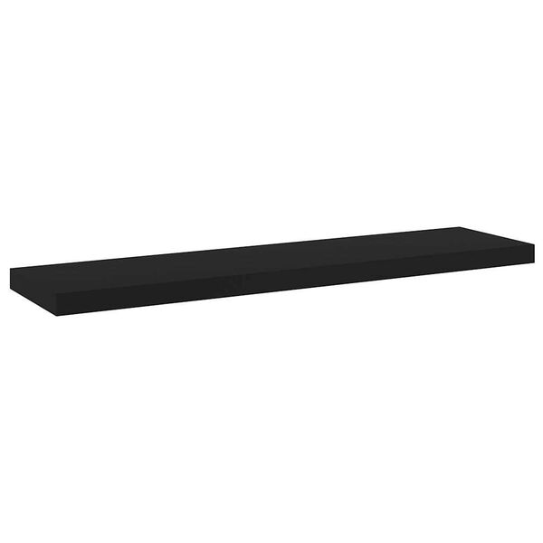 vidaXL Kirjahyllytasot 8 kpl musta 40x10x1,5 cm tekninen puu