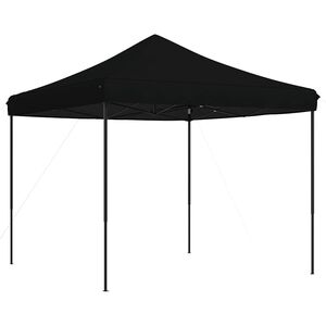 vidaXL Taitettava pop-up juhlateltta musta 292x292x315 cm