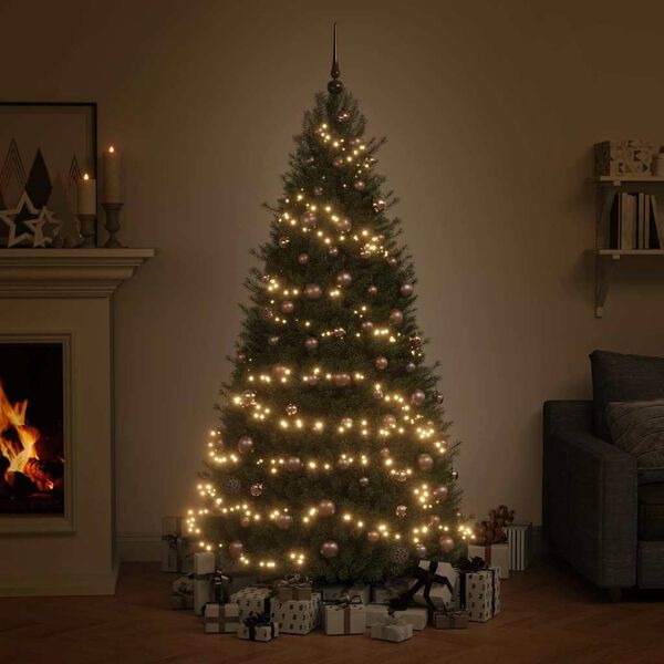 vidaXL 120-osainen Joulupallosetti latvalla 300 LED-valoa ruusukulta