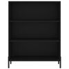 vidaXL Hyllykaappi musta 69,5x32,5x90 cm tekninen puu