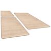vidaXL Makuuhuoneen matot Shaggy korkea nukka 3 kpl beige