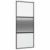 vidaXL Lasiovi 90 x 2 x 205 cm Alumiini Musta