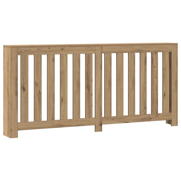 vidaXL L&auml;mp&ouml;patterin suoja artesaanitammi 175x20x82 cm tekninen puu