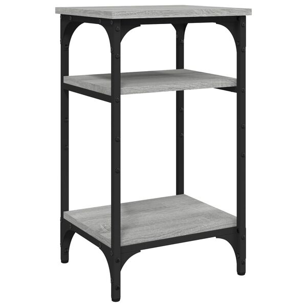 vidaXL Sivup&ouml;yt&auml; harmaa Sonoma 35x30x60 cm tekninen puu