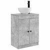 vidaXL Kylpyhuoneen allas Betoninharmaa 54 x 35 x 83 cm Tekninen puu
