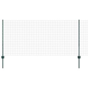 vidaXL Hitsattu lankaa 25 x 1 m (L x K) PVC-pinnoitettu ter&auml;s Vihre&auml;