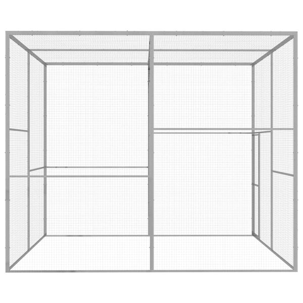 vidaXL Kissah&auml;kki 3x3x2,5 m galvanoitu ter&auml;s