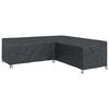 vidaXL Huonekalusuojus Musta 255 x 255 x 80 cm 600D Oxford-kangas