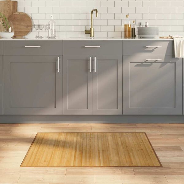 vidaXL matto suorakaide luonnollinen 70x100 cm bambu