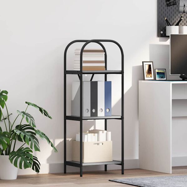 vidaXL Kirjahylly Harmaa Sonoma 40 x 30 x 109 cm Tekninen puu