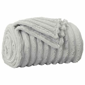vidaXL Heittopeitto Harmaa 240 x 220 cm 1.36 kg Fleese