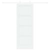 vidaXL Liukuovi Valkoinen 73,5 x 198,5 cm Massiivinen m&auml;nty