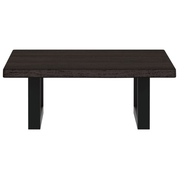 vidaXL Pesuallashylly seinälle teräs ja täysi tammi