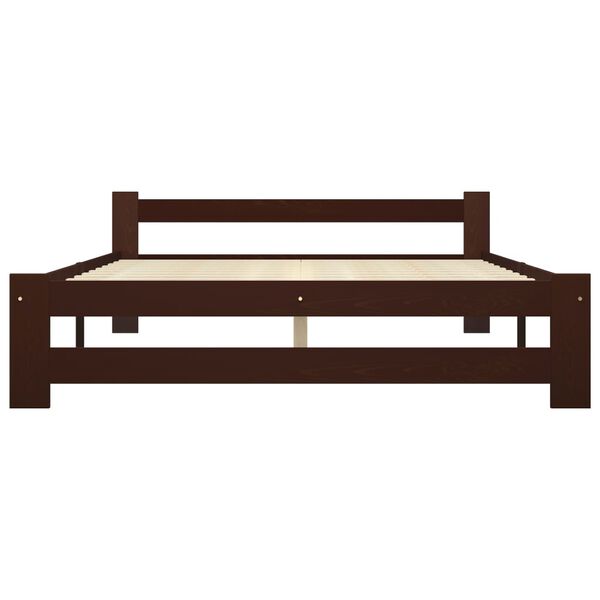 vidaXL S&auml;ngynrunko 4 vetolaatikolla tummanruskea t&auml;ysi m&auml;nty 180x200cm