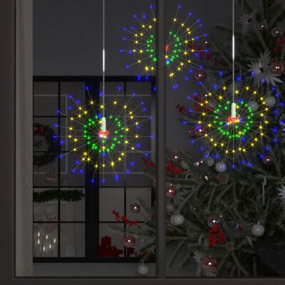 vidaXL Joulun ilotulitusulkovalo 4 kpl monivärinen 20 cm 560 LED-valoa