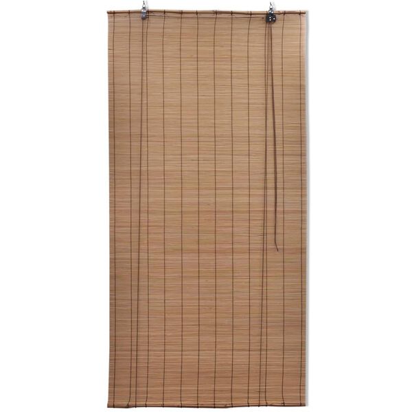 vidaXL Rullaverho bambu 140x220 cm ruskea