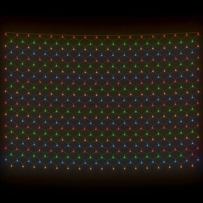vidaXL Jouluvaloverkko värikäs 4x4 m 544 LED-valoa ulos/sisälle