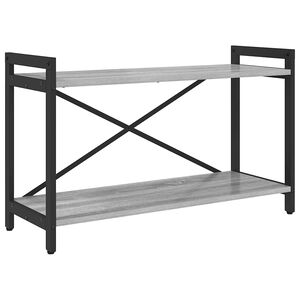 vidaXL Kirjahylly 80 x 30 x 50 cm Tekninen puu Harmaa sonoma
