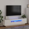 vidaXL TV-taso LED-valoilla valkoinen 160x35x40 cm