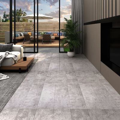 vidaXL Itsekiinnittyvä PVC lattialankku 5,21 m² 2 mm maanharmaa