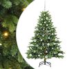 vidaXL Tekojoulukuusi 150 LED-valoilla Vihre&auml; 150 cm PE ja PVC