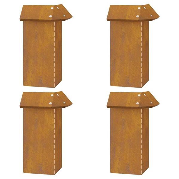 vidaXL Etana-aidat 8 pcs Ruosteinen Kulunut Teräs