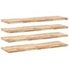 vidaXL Kelluvat hyllyt 4 kpl 120x40x4 cm k&auml;sittelem&auml;t&ouml;n t&auml;ysi akasia