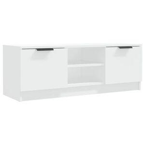vidaXL TV-taso valkoinen 102x35x36,5 cm tekninen puu