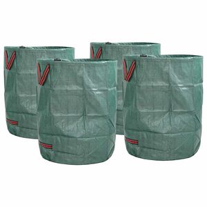 vidaXL Puutarhaj&auml;tepussit 4 kpl 300 l Vihre&auml; Polypropeeni