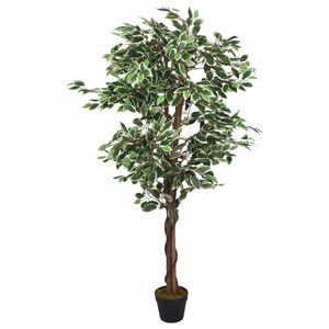vidaXL Tekokasvi viikunapuu 378 lehte&auml; 80 cm vihre&auml;