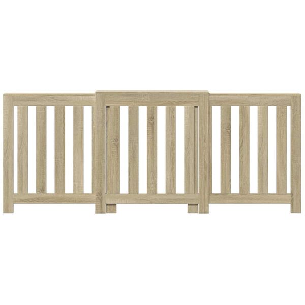 vidaXL L&auml;mp&ouml;patterin suoja Sonoma-tammi 205x21,5x83,5 cm tekninen puu