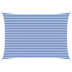 vidaXL Aurinkovarjolaudat 3 x 6 m HDPE Suorakaide Sininen ja valkoinen