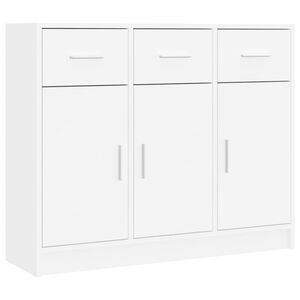 vidaXL Senkki valkoinen 91x28x75 cm tekopuusta