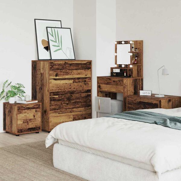 vidaXL Kylpyhuonekaappi Vanha Puu 40,5 x 40 x 44 cm Tekninen puu