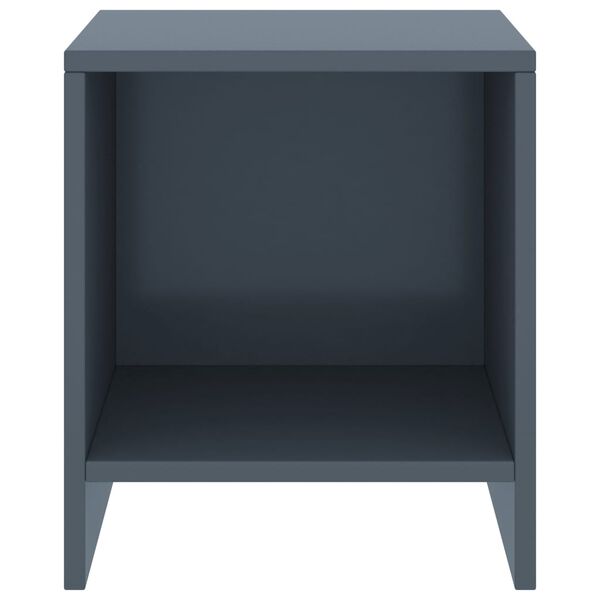 vidaXL Yöpöydät 2 kpl vaaleanharmaa 35x30x40 cm täysi mänty