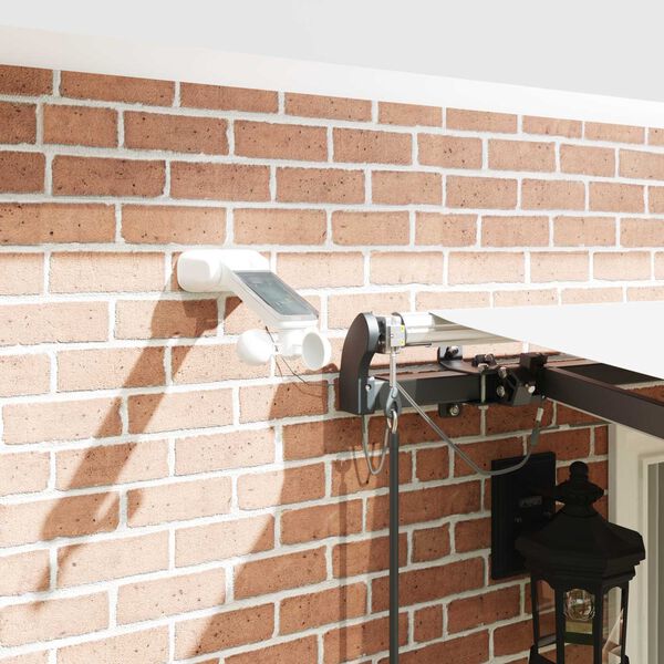 vidaXL Aurinkovarjon kangas mukana Valkoinen 400 &times; 300 cm Polyesteri