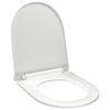 vidaXL Soft-close WC-istuin pikakiinnityksell&auml; valkoinen