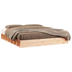 vidaXL S&auml;ngynrunko 200x200 cm t&auml;ysi puu