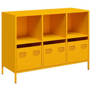 vidaXL Senkki Sinapinkeltainen 101,5x39x73,5 cm Kylm&auml;valssattu ter&auml;s