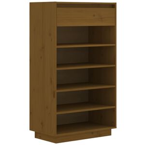 vidaXL Kenk&auml;kaappi hunajanruskea 60x34x105 cm t&auml;ysi m&auml;nty