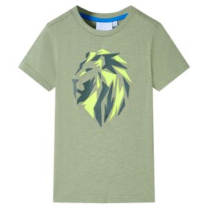 vidaXL Lasten T-paita vaalea khaki 116