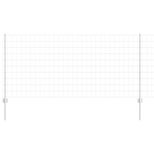 vidaXL Euroaita with Post 25 x 1 m Galvanoitu ter&auml;s Hopea Verkko