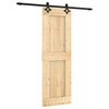 vidaXL Liukuovi 70 x 210 cm Massiivinen m&auml;nty (k&auml;sittelem&auml;t&ouml;n)