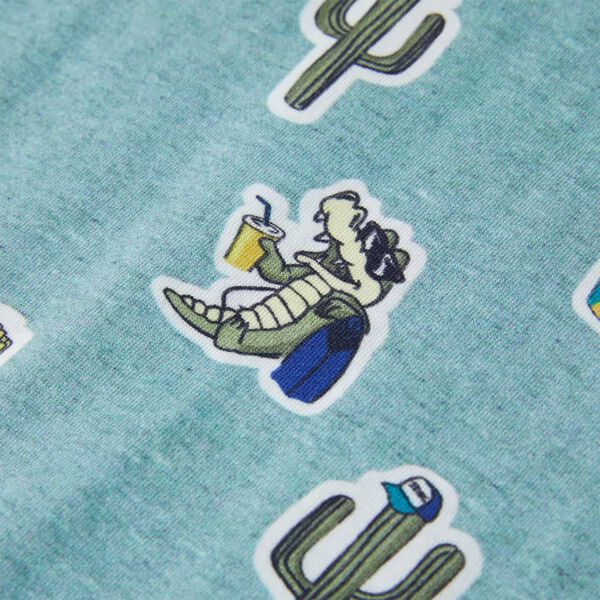 Lasten T-paita meleerattu vaaleanvihre&auml; 128