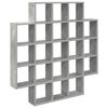vidaXL Sein&auml;hylly Betoninharmaa 100 x 13 x 100 cm Tekninen puu