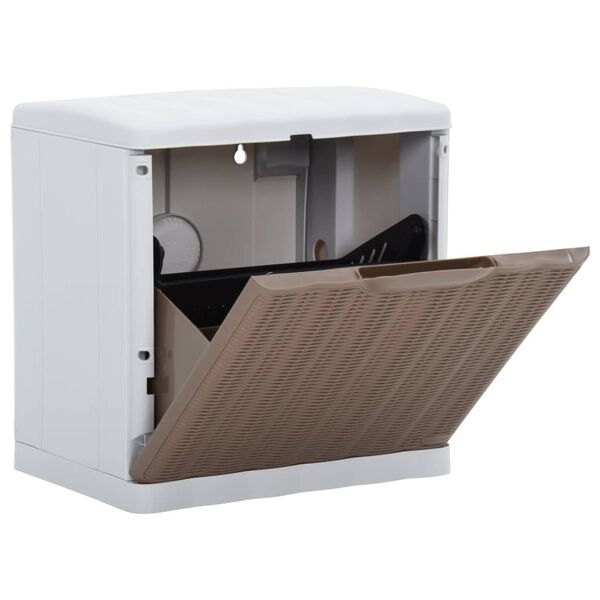 vidaXL Kenk&auml;kaappi harmaanruskea 40x30x40 cm